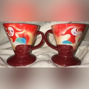 1999 FRANGELICO Linda Frichtel Signed Musicians Dream Espresso Mugs Cups Lot‎ 2